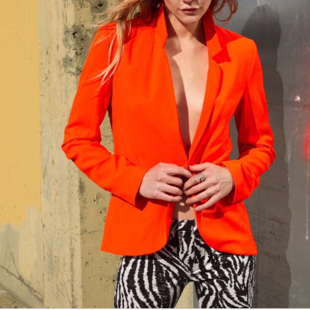 Forever 21 orange blazer